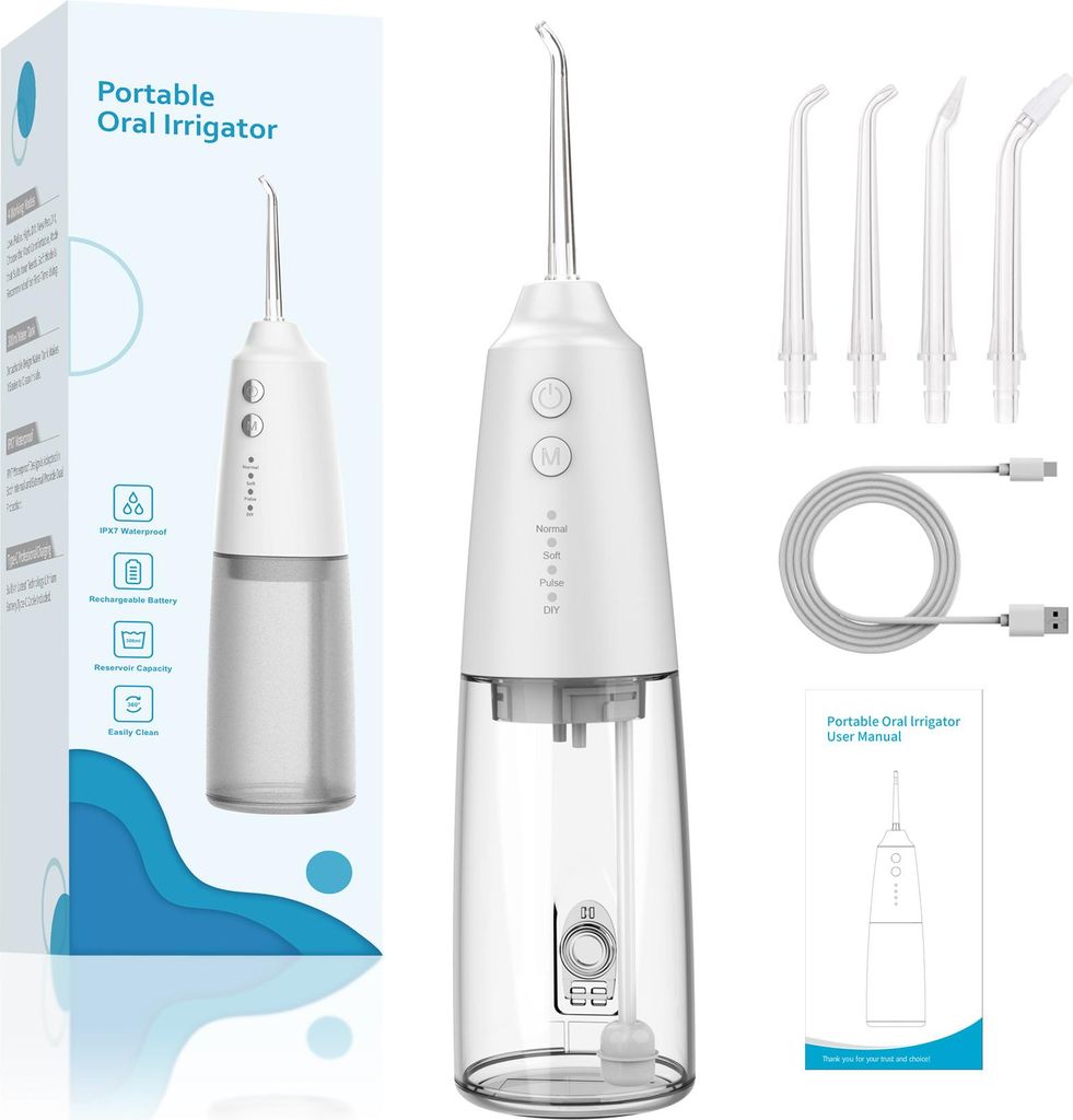 Dental-Wasserflosser, kabelloser, wasserdichter Munddusche Produktbild 