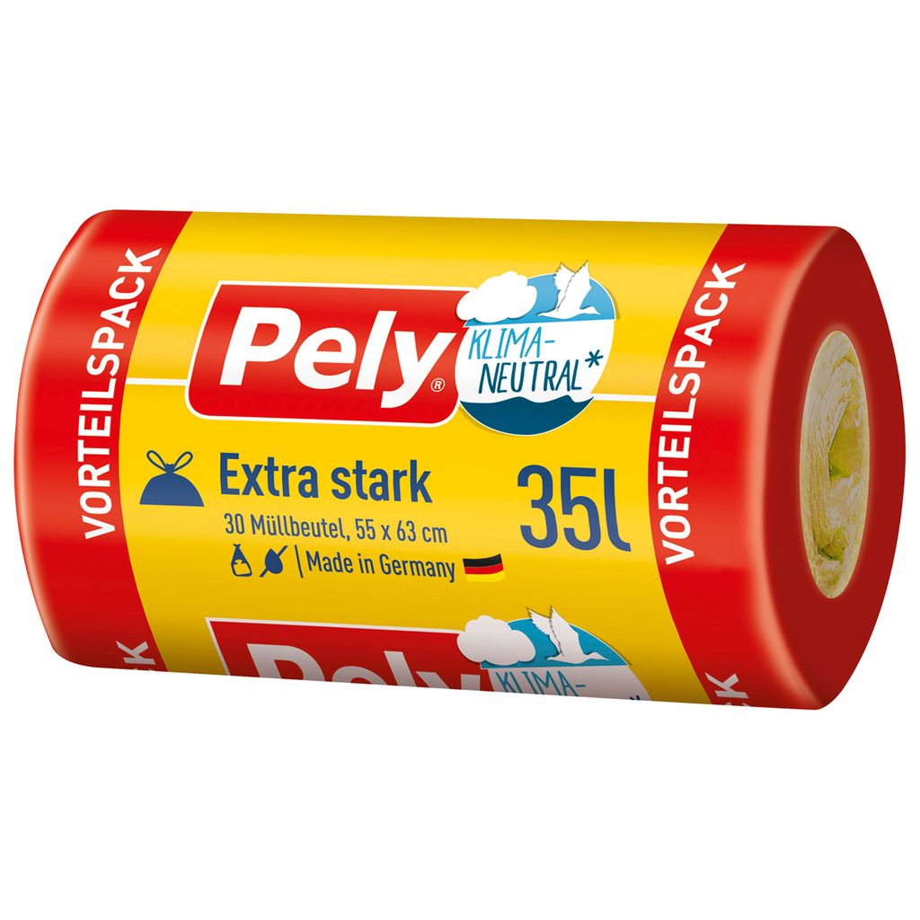 Pely šnúrky na odpadky Extra silné klimaticky neutrálne 35 Obrázok produktu 
