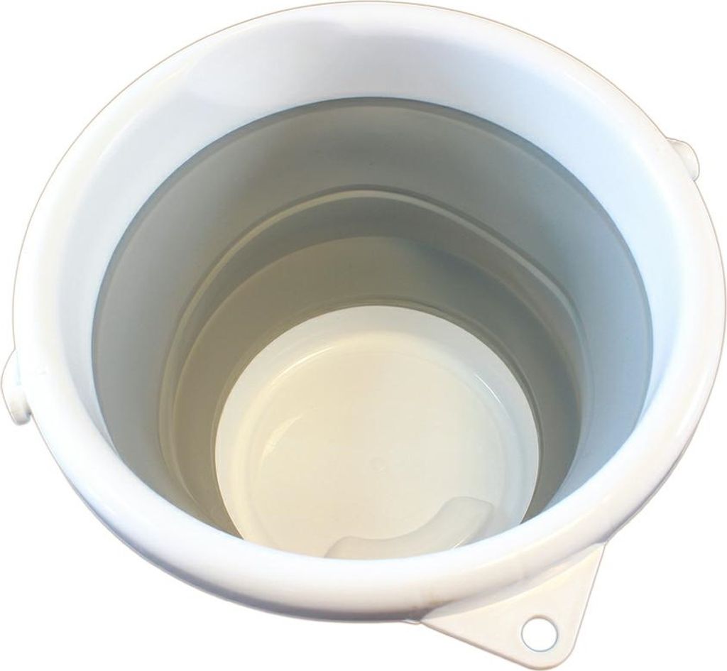 APT AG659 Skládací silikonový kbelík 5 l - šedý Obrázek produktu 9
