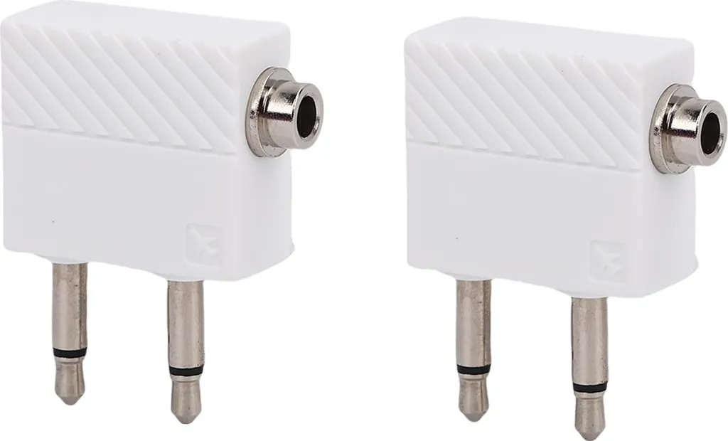 2 Adattatori Cuffie Aereo Jack 3.5mm: Audio Cristallino per Voli
