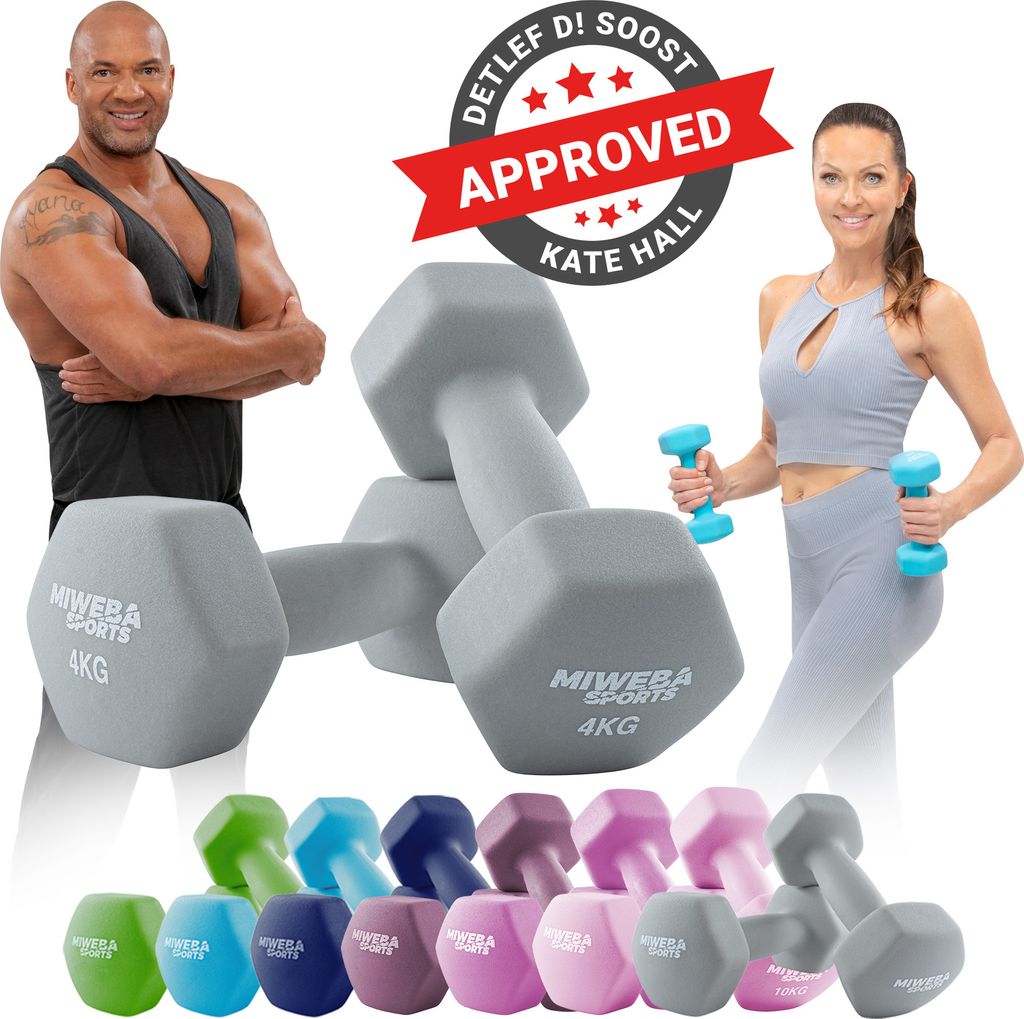 Miweba Sports Profi Neopren Hantel NKH100 | Hantelset - Produktbild 
