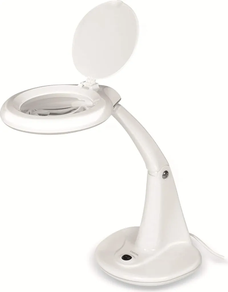 Lampe Loupe pour Lecture et Modélisme - Grossissement 3x et 12x LED