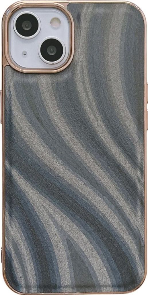 Mobigear Wavy iPhone 14 Plus Hülle Hardcase Backcover - Silber