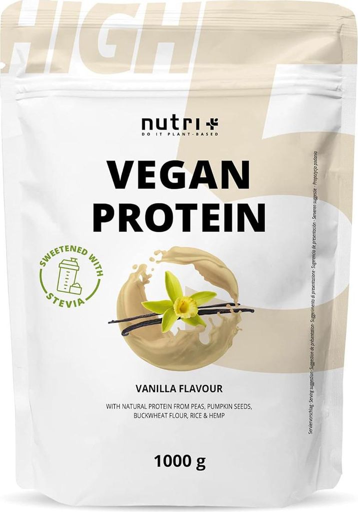 Nutri+ Vegan High 5 Protein 1000g Vanille