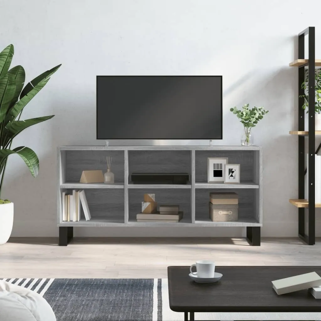 Mobile Porta TV Grigio Sonoma 103cm | Design Minimalista in Legno