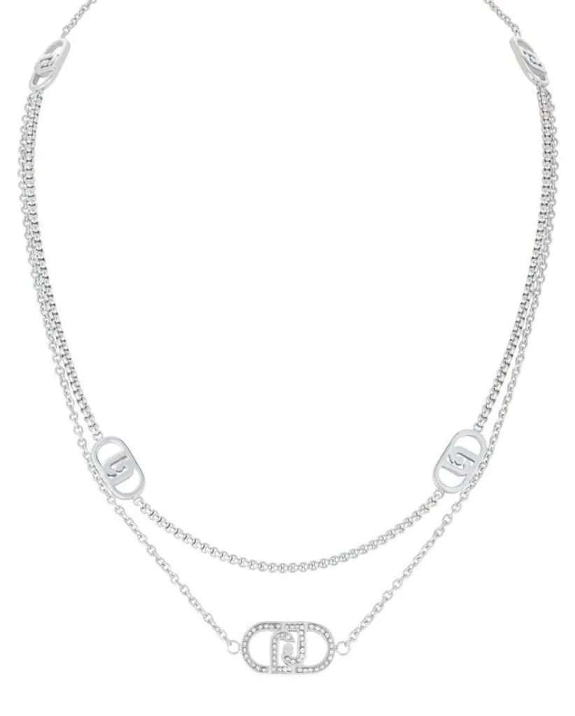 Chaîne acier et cristaux LJ2902 : un bijou brillant qui ne noircit pas