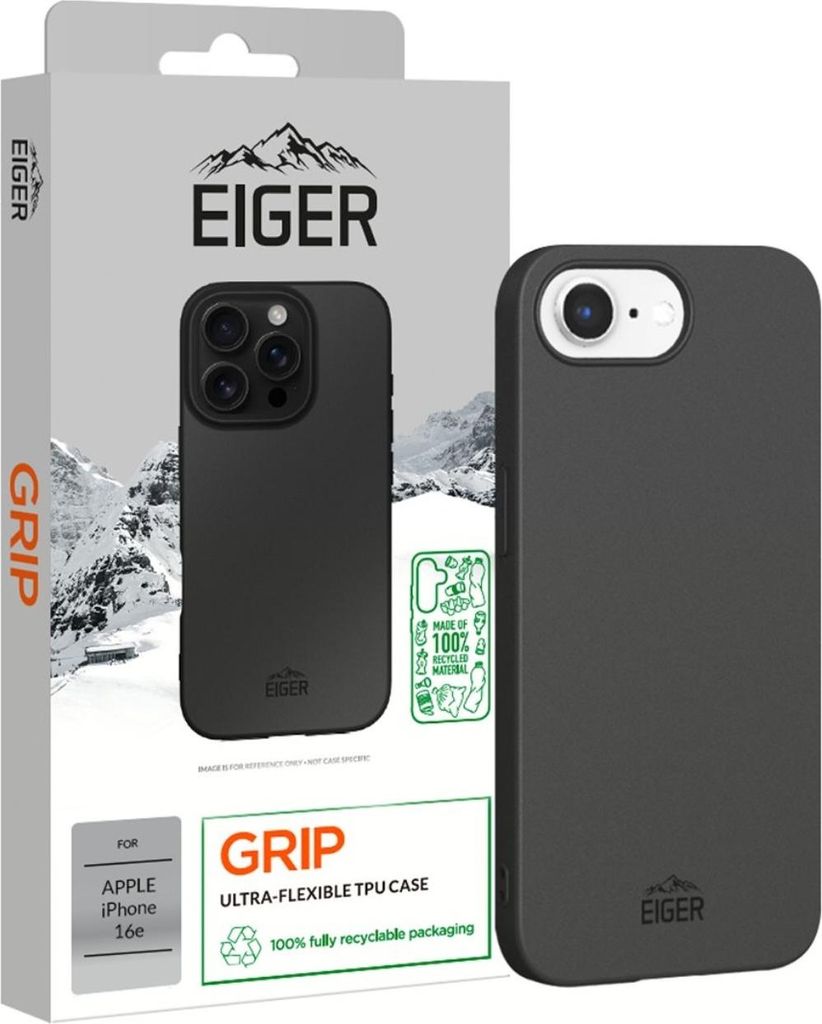 Eiger Grip Case iPhone 16e schwarz