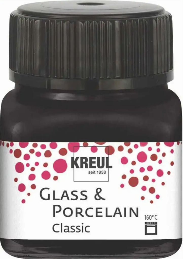 KREUL 16234 KREUL Classic Porzellanfarben schwarz 20,0 ml Image du produit 