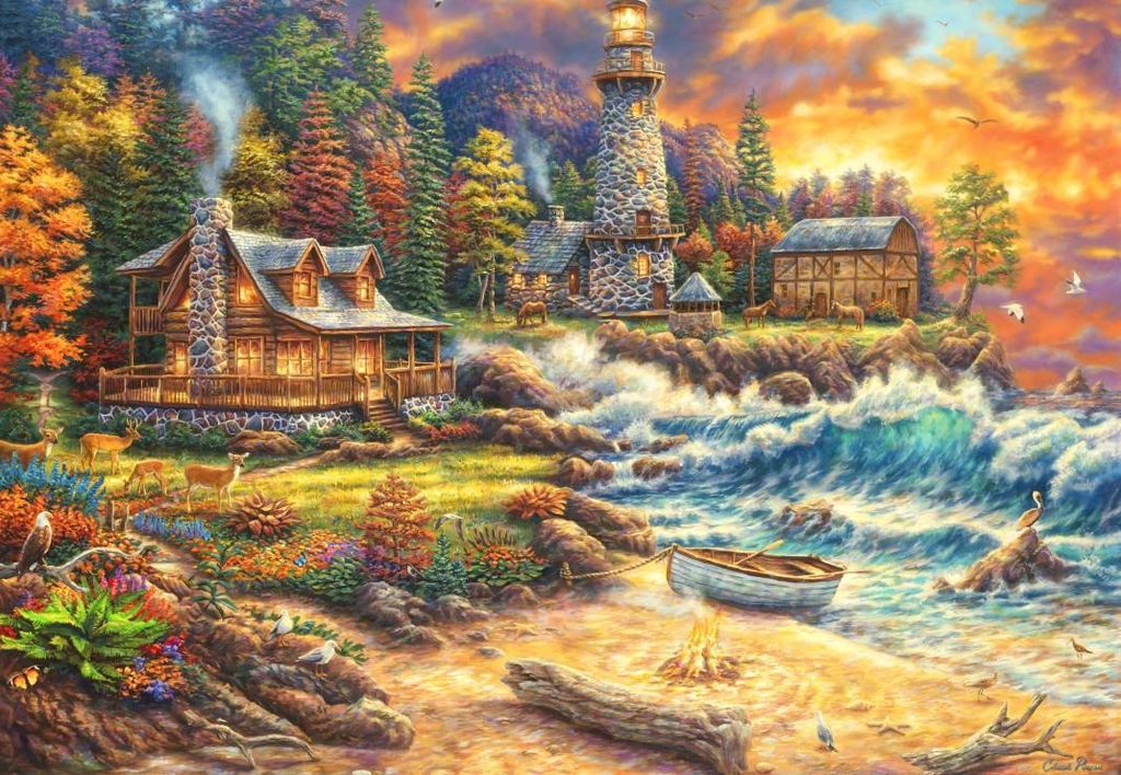 Grafika Puzzle Chuck Pinson - Providence by the Sea - 1000 Teile Puzzle
