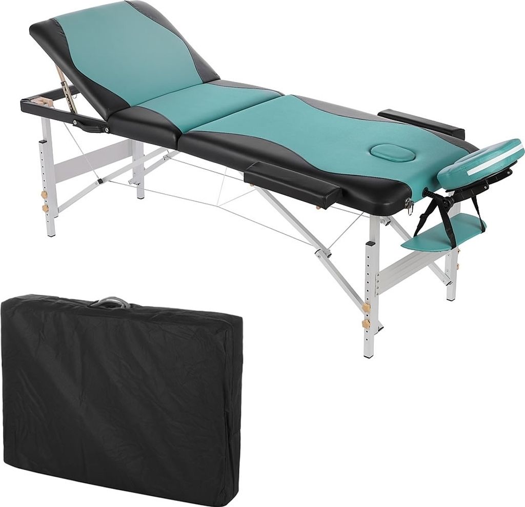 Melko Massageliege 3 Zonen Therapiebank Kosmetik Alugestell Produktbild 