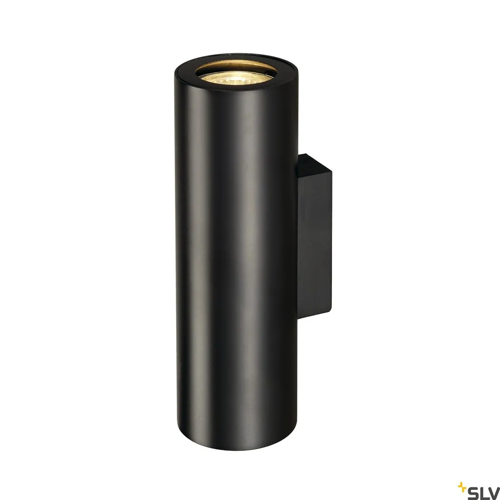 Applique Enola B Noire UP/DOWN SLV 2xGU10 - Luminaire Mural Design