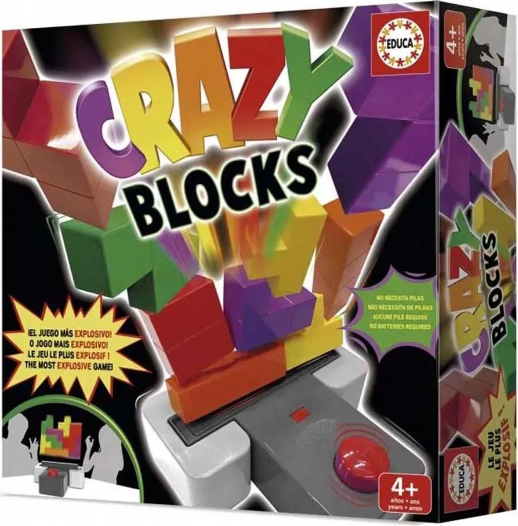 Jeu de Construction Crazy Blocks Educa Multicolore pour l'Éveil Créatif - 6