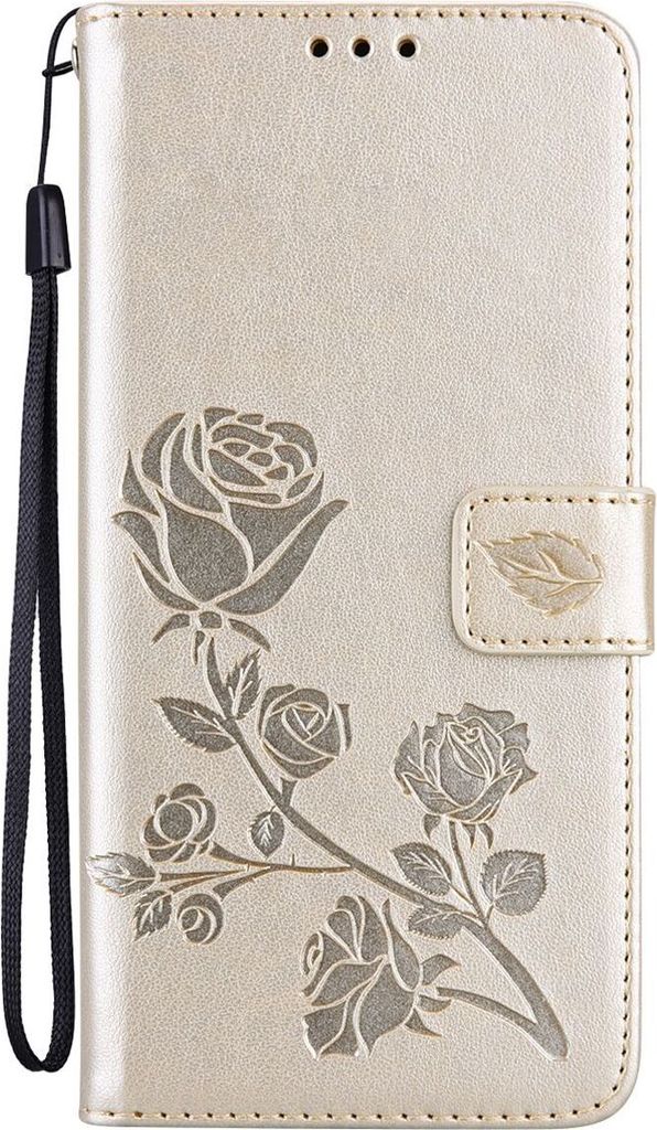 König Design Hülle kompatibel mit Samsung Galaxy A33 5G Kunstleder Handyhülle - Handy Case Gold