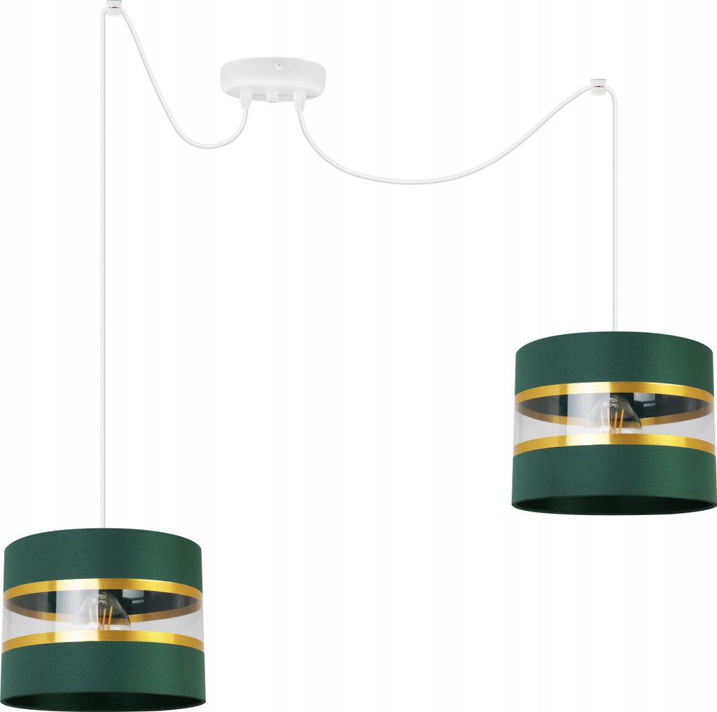 Moderne Pendelleuchte Kronleuchter mit Lampenschirm – Hängelampe Deckenlampe für Wohnzimmer, Esszimmer und Schlafzimmer