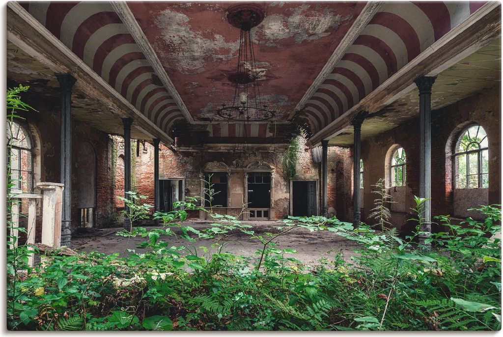 ARTland Leinwandbild Lost Places - Tanzsaal - verlassen Größe: 90x60 cm