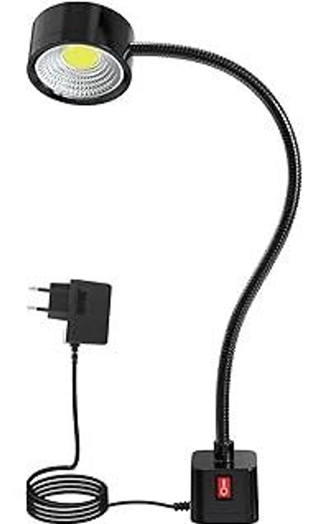 Led Magnetische Arbeitsleuchte 300mm Flexible Schwanenhalslampe 500 Lumens 220 Volt für Nähmaschine Drehbank Fräsen Bohrmaschine Industrielle Be...