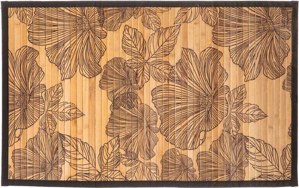 5 five simply smart - Bambus latte teppich 50x80cm "black Produktbild 