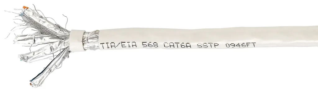 Câble d'installation Equip Cat.6A S/FTP LSZH Cuivre Pur Solide - 100m