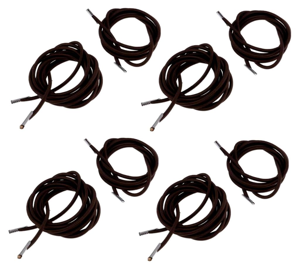 8-teiliges elastisches Seilset für Liegestühle, strapazierfähige Kordeln für optimalen Komfort, lange und kurze Seile in Kaffeefarbe für Garte...