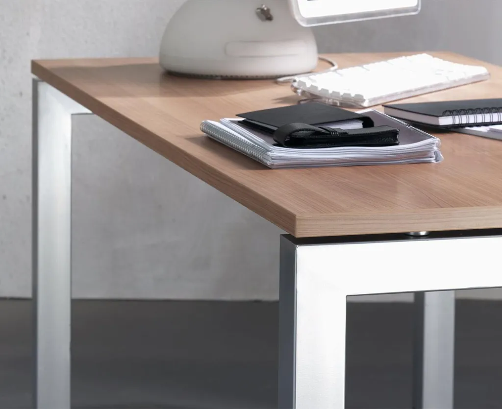 Bureau de télétravail réglable Hammerbacher JS08 blanc design moderne