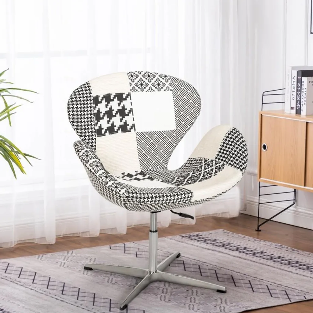 Chaise Stork réglable en hauteur style patchwork coloris multicolore - 2