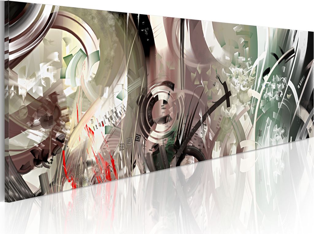 Modernes Wandbild 020101-108 (120x40) - 1 Teilig Bilder Fotografie auf Vlies Leinwand Foto Bild Dekoration Wand Bilder Kunstdruck Abstrakt