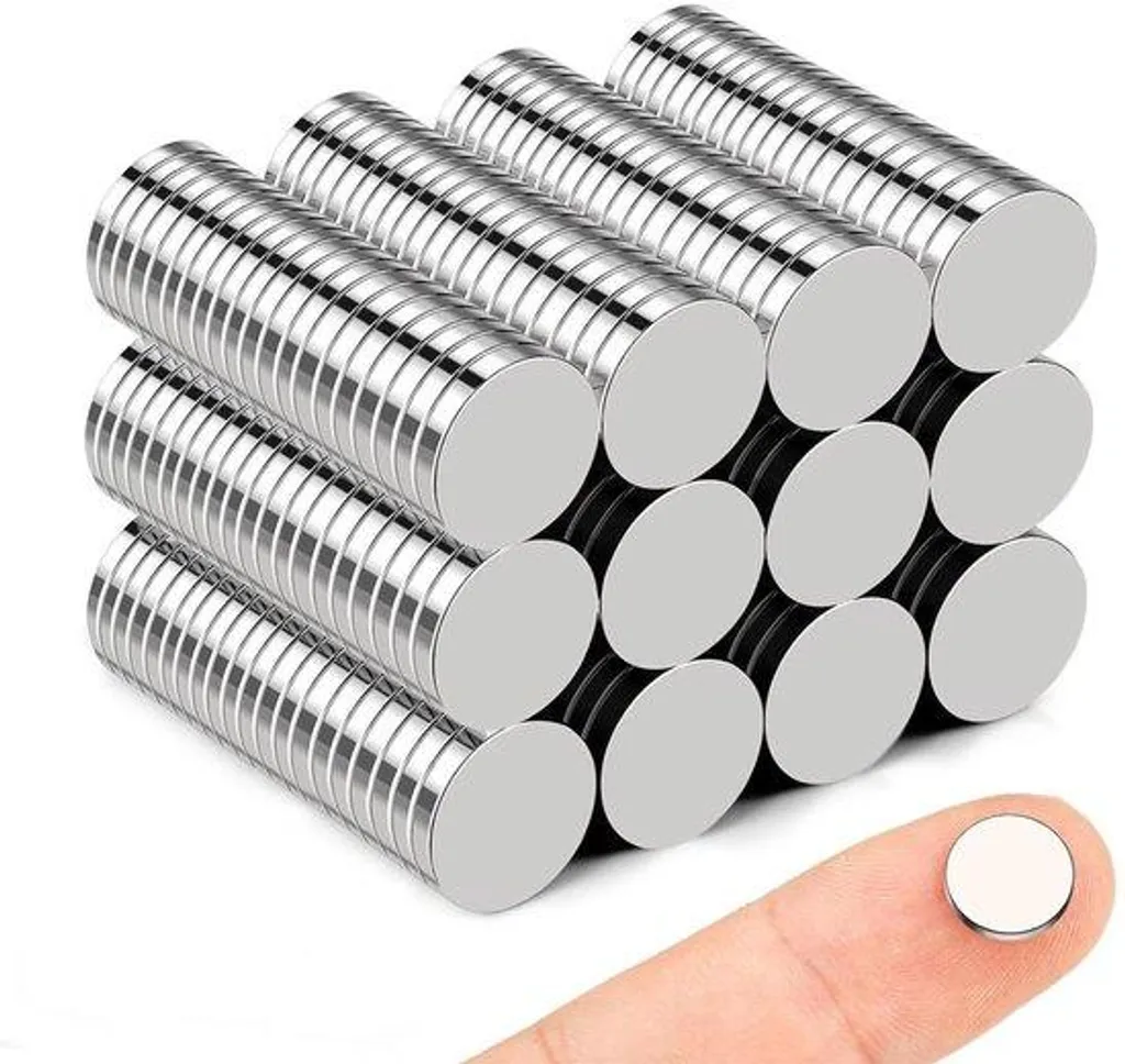 Aimants néodyme 10 x 2 mm puissants pour tableaux blancs - Lot de 120