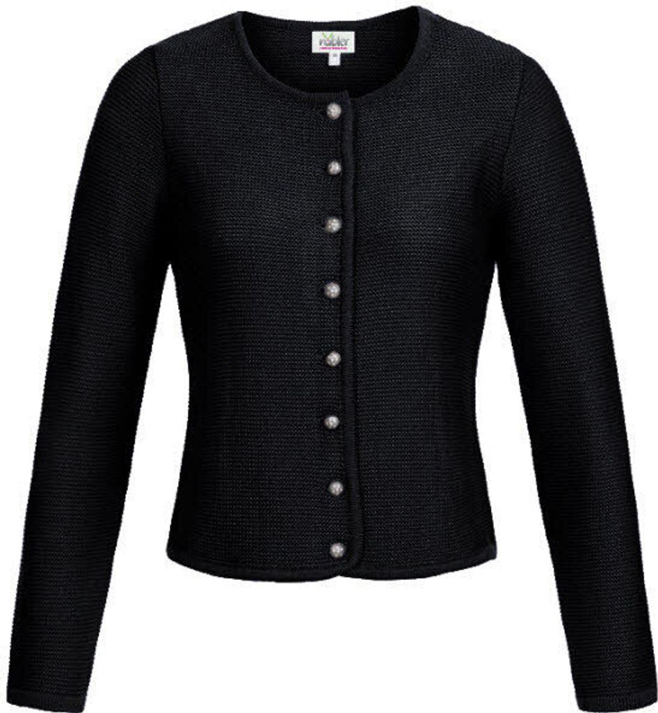 Strickjacke Langarm Anni in Schwarz von Nübler Größe 36
