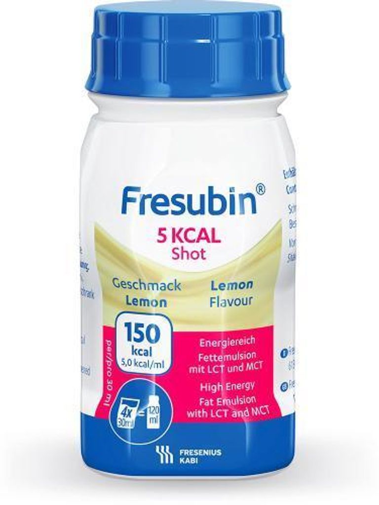 Fresubin 5 kcal Shot Lemon Lösung 4X120 ml