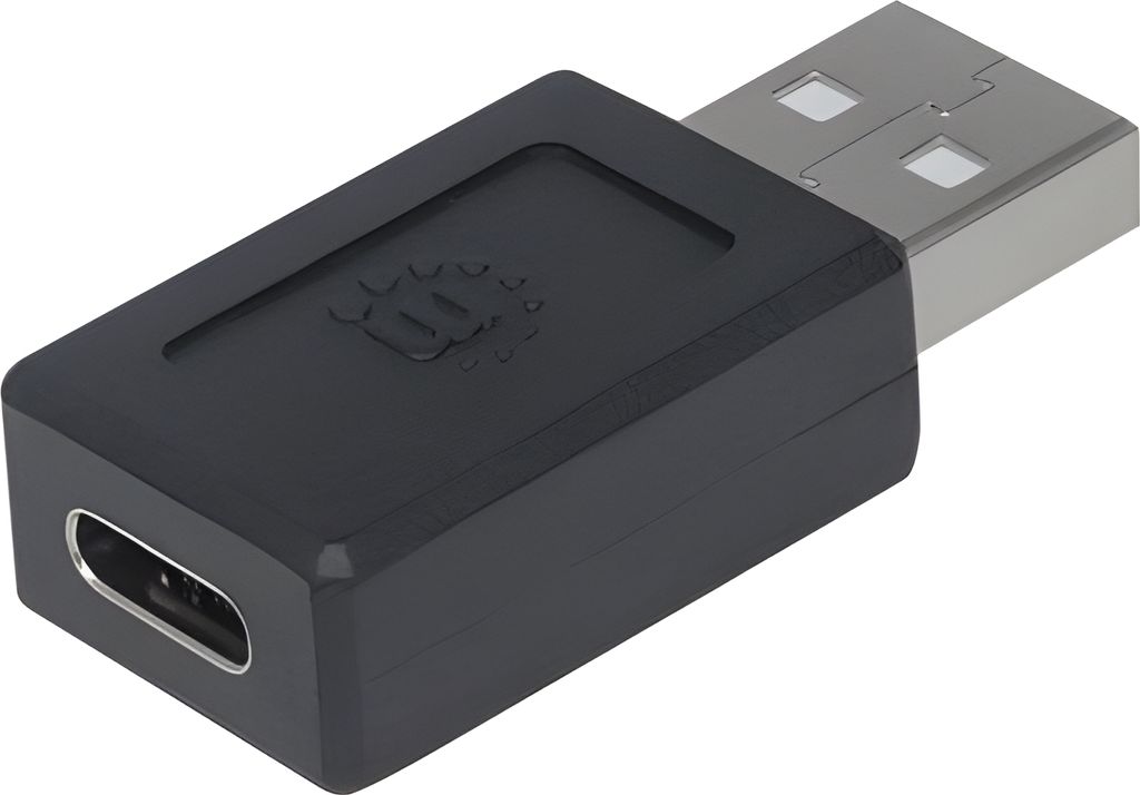 MANHATTAN USB 2.0 Typ C Adapter Typ C-Buchse auf A-Stecker Produktbild 
