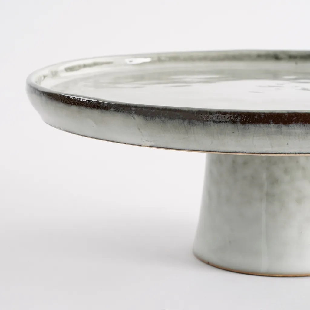 Support à Gâteau Tabo Gris Idéal pour Réceptions et Anniversaires 27cm