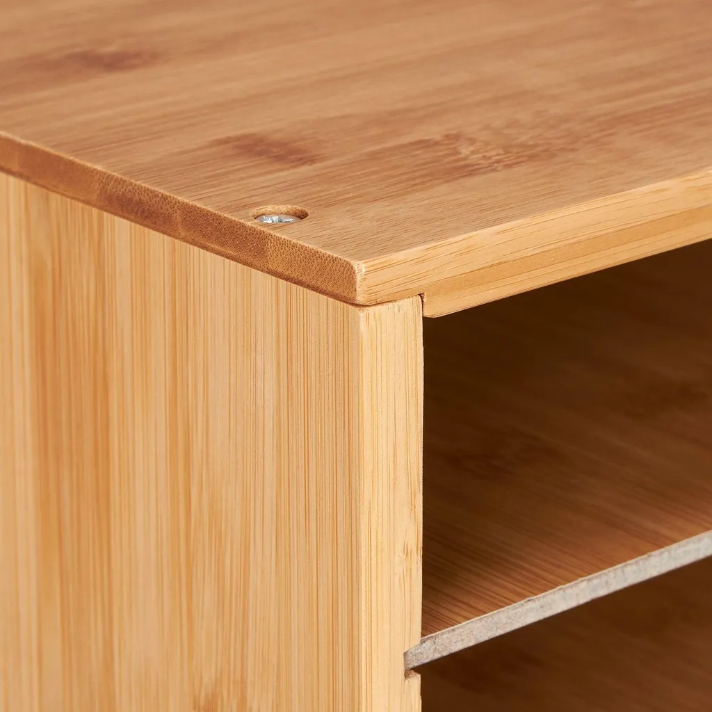 Trieur à documents en bois de bambou - Rangement A4 écologique et solide
