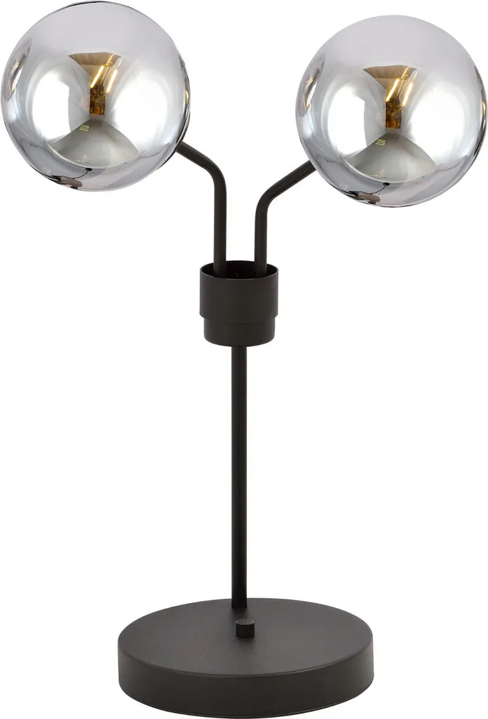 Lampe de chevet design moderne Emibig NOVA LN2 Graphite et Noir 40W