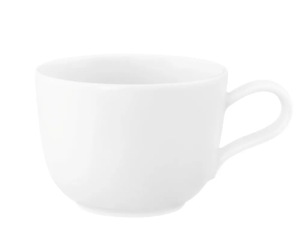 Tazza Colazione Bianca 260ml in Porcellana | Ideale per Tutta la Famiglia