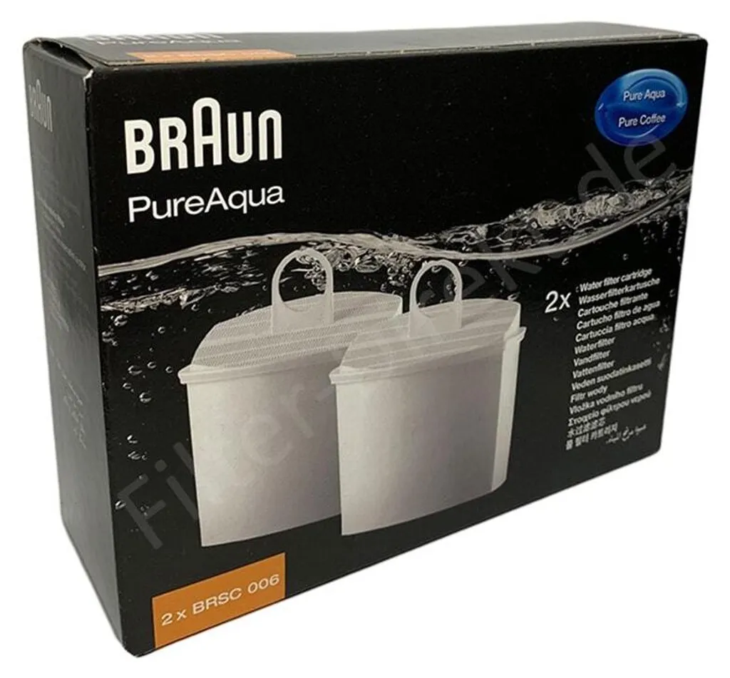 Braun KWF2 Waterfilter 2 Pezzi Originale per Macchine Caffè AromaSelect - 2