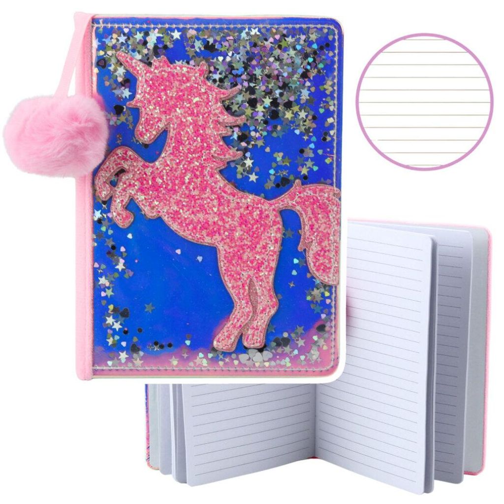 Notebook Unicorn Confetti Holographic Lined Notebook A5 80 Sheets