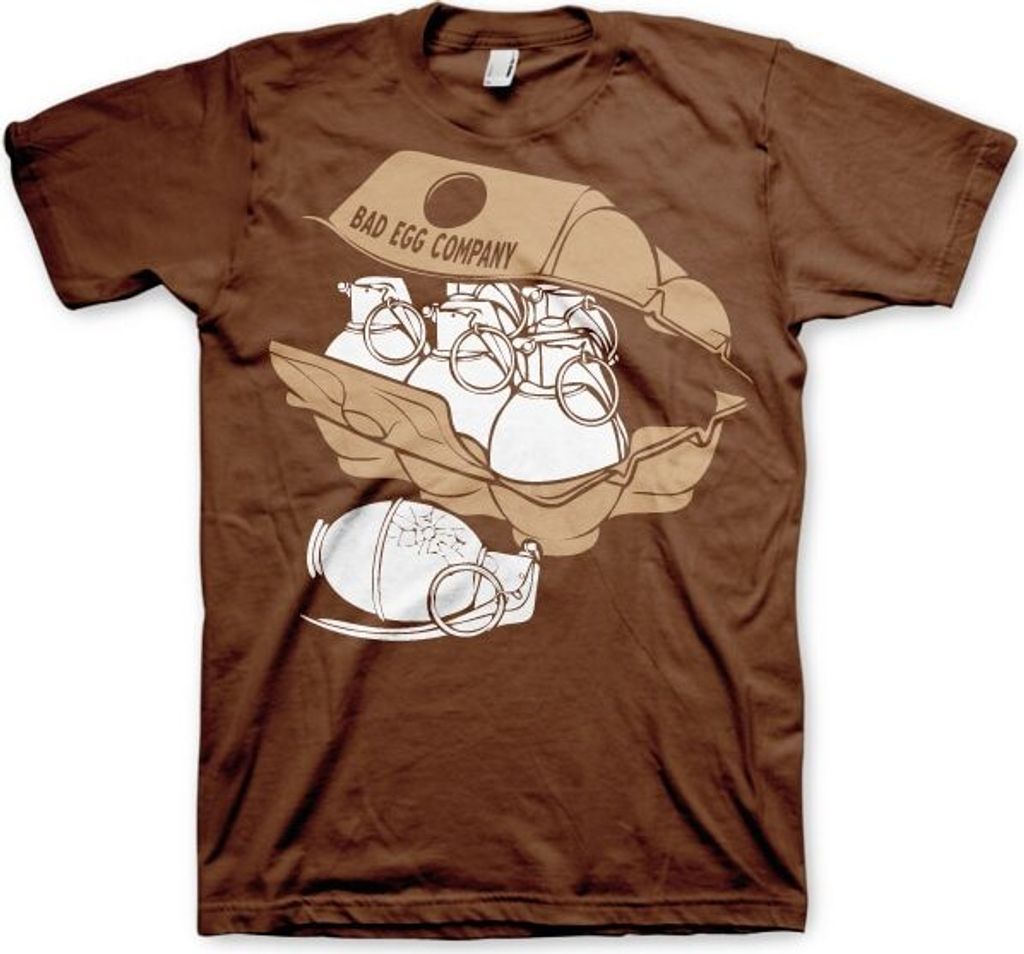 Bad Eggs Company T-Shirt - Medium - Brown