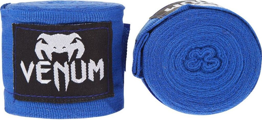 Venum EU- -0430-Blue, Elastische Boxbandagen, 2,49 m (98"), Blau, Baumwolle