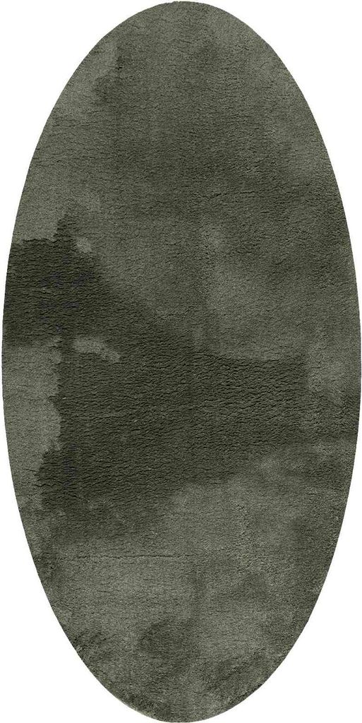 vidaXL Bereichsteppiche Oval HUARTE Waldgrün 80 x 150 cm