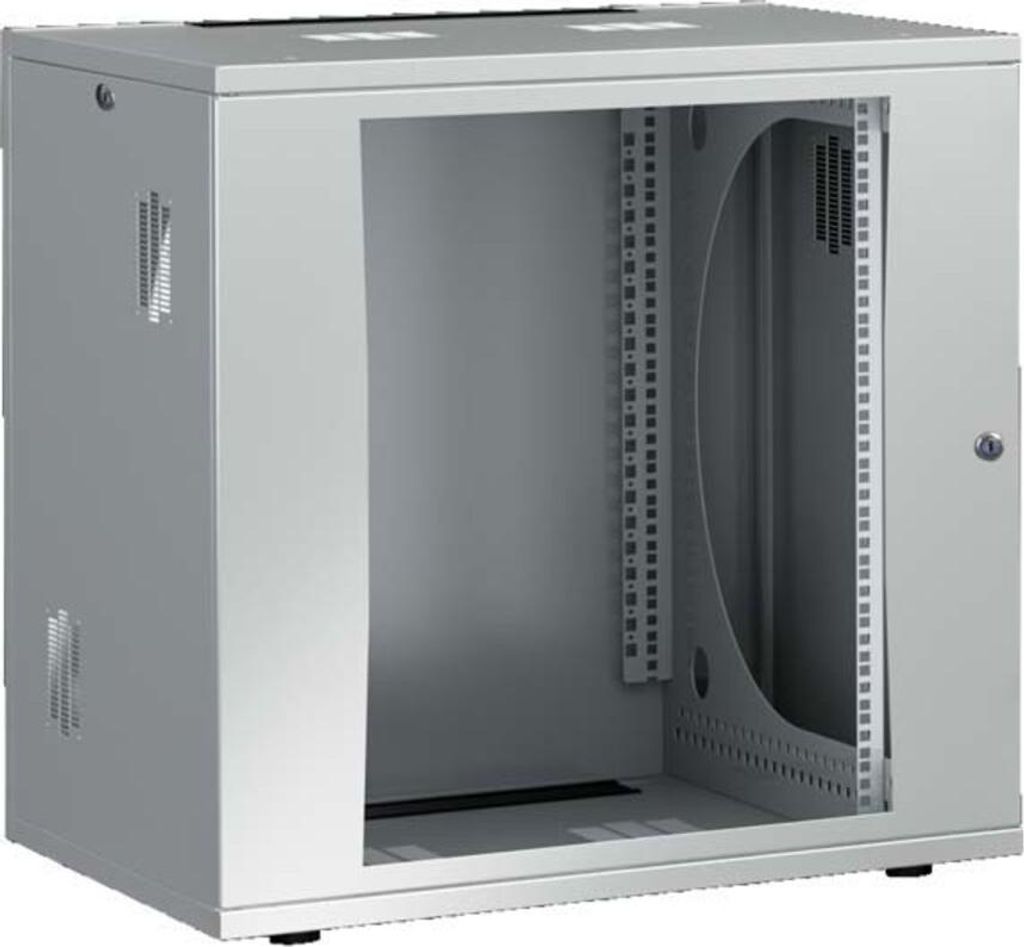 Rittal FlatBox - Gehäuse - geeignet für Wandmontage - RAL 7035 - 12U - 48.3 cm (19")