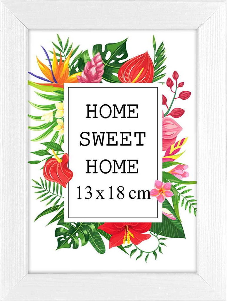 MG Design rám na obrazy 13 x 18 cm - farba biela, z dreva, Obrázok produktu 