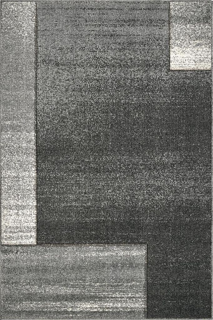 Grauer Design-Teppich Wohnzimmer Funny