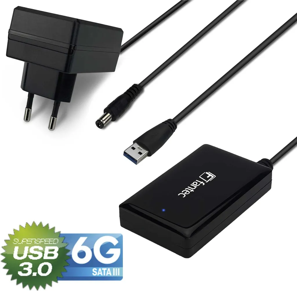 Adattatore Usb Per Pc Adattatore USB 3.0 A SATA Per Dischi SSD/HDD Da 2.5 Pollici - Cavo Corto 25cm, Trasferimento Dati Veloce Cavo USB 3.0 Per Disco Rigido
