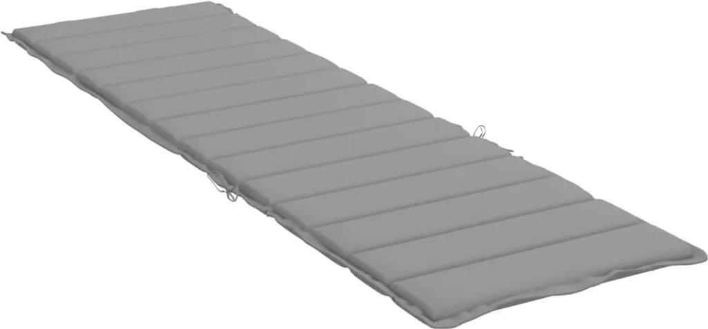 vidaXL Coprilettino Grigio 200x50x3 cm: Comfort Oxford per Esterni - 4