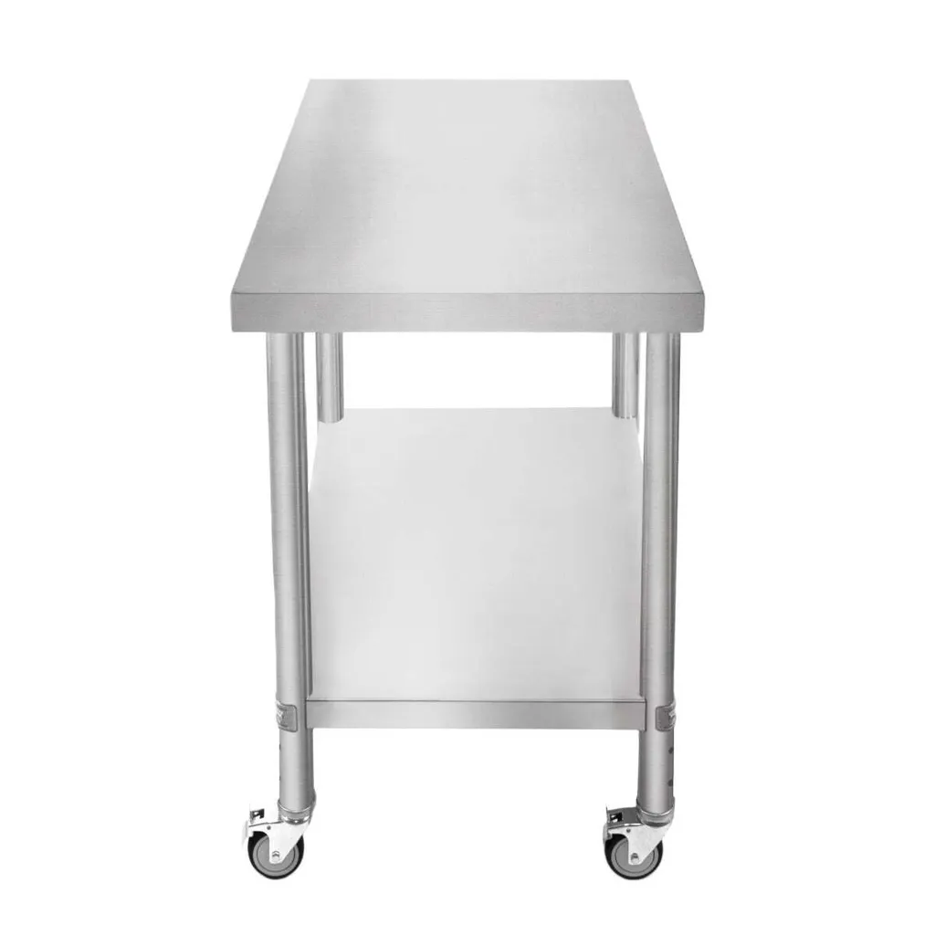 Table de travail inox pour cuisine et laboratoire - Format 60x90cm - 4