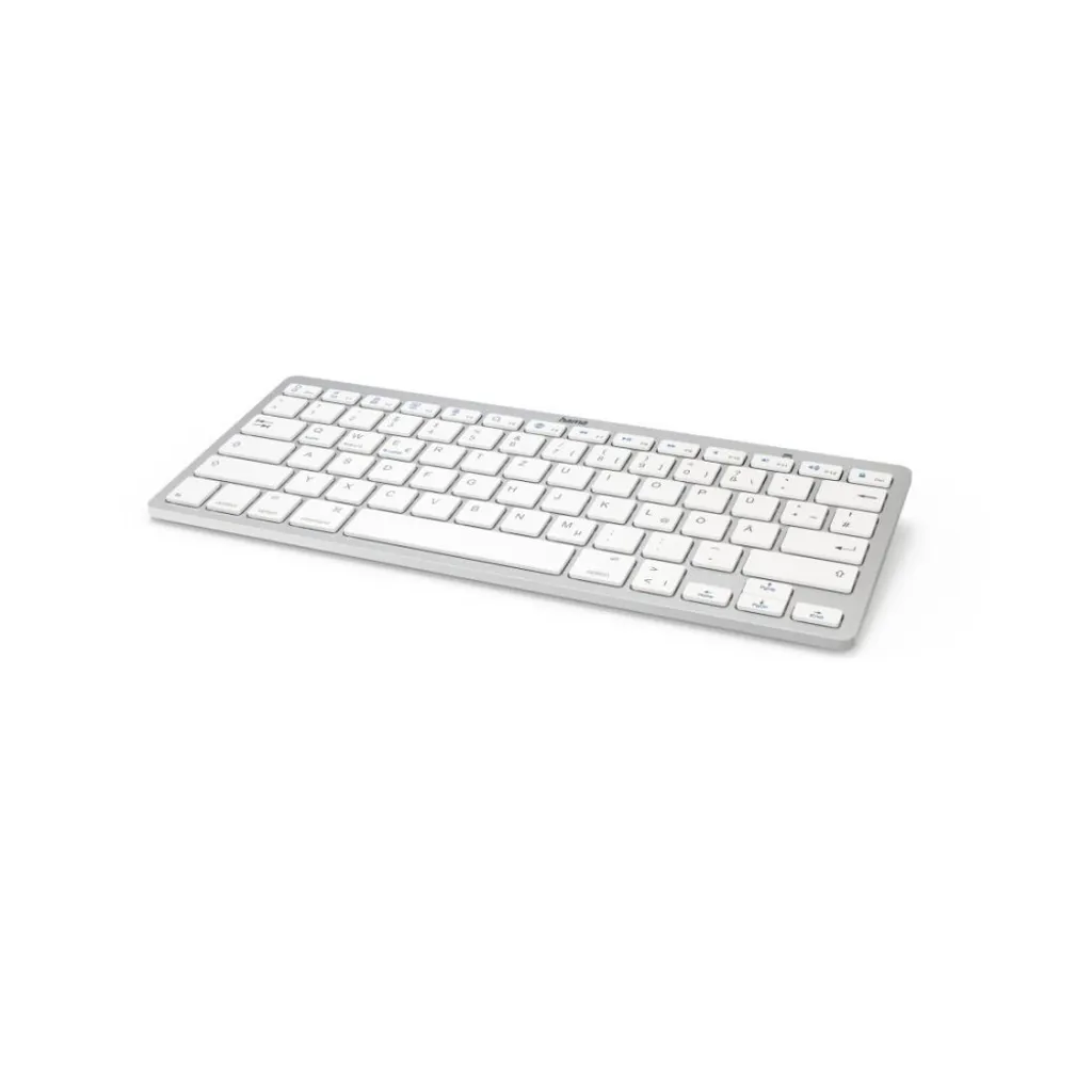 Hama Clavier Bluetooth KEY4ALL X510 Libérez votre Bureau Argent Blanc