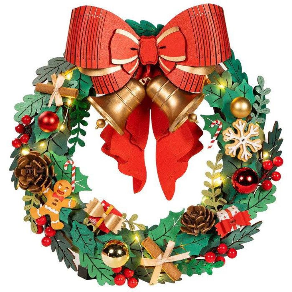 Christmas Wreath Robotime Productafbeelding 