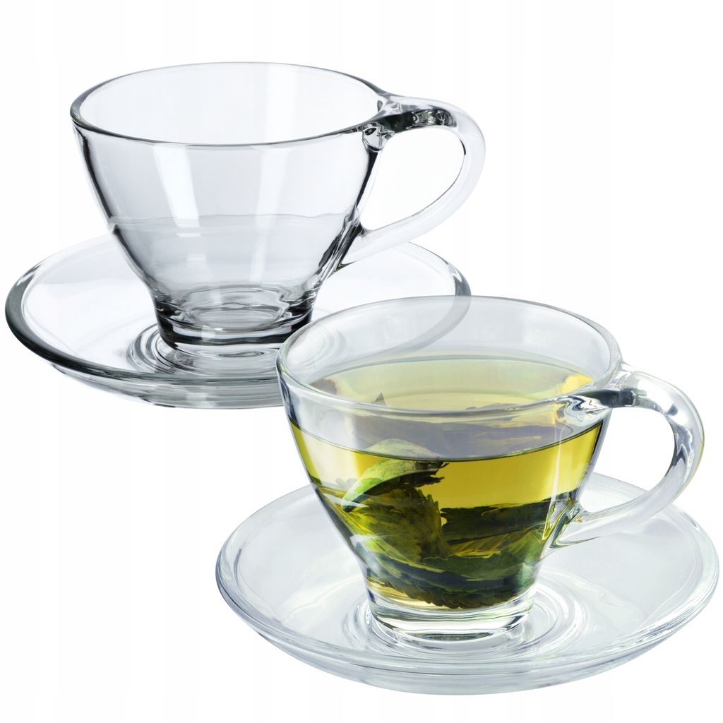 KADAX Gläser "Zinal", Tasse mit Untertasse, Glastasse mit Produktbild 