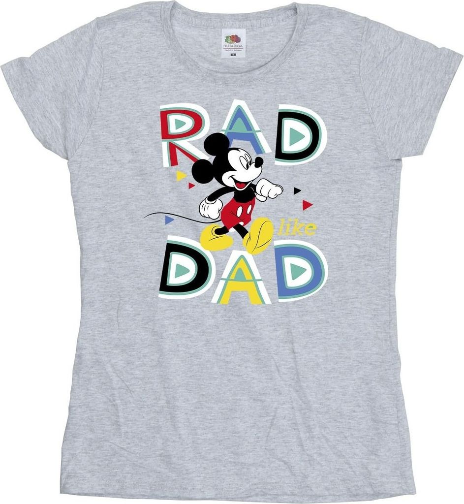 Disney - "Mickey Mouse Rad Dad" T-Shirt für Damen BI33808 (XL) (Grau)