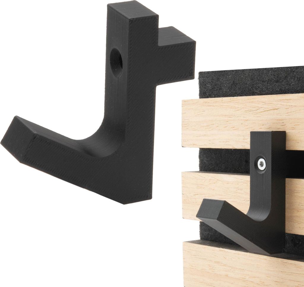 Kleiderhaken Garderobenhaken Akustik Paneele Akustikpaneele Schräghaken Quer